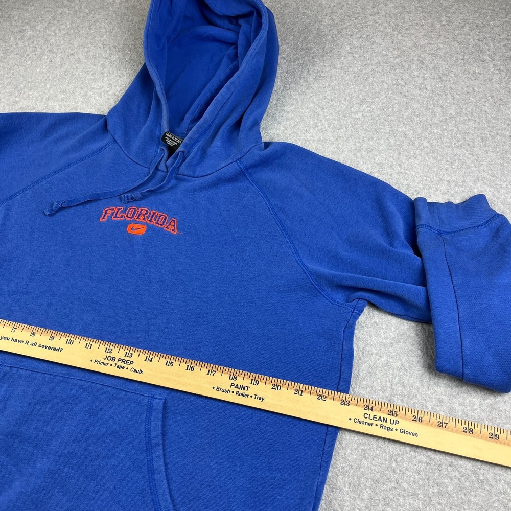 VTG Nike Florida Gators Hoodie Youth XL 16-18 Center Swoosh NCAA Blue Sweatshirt - Picture 11 of 12